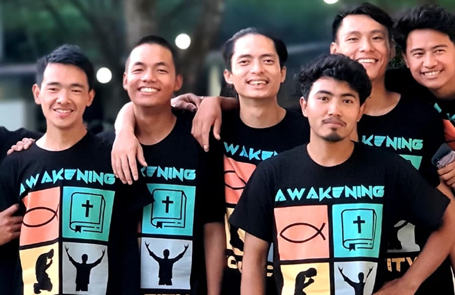 Shining Hill Awakening youth group in matching shirts